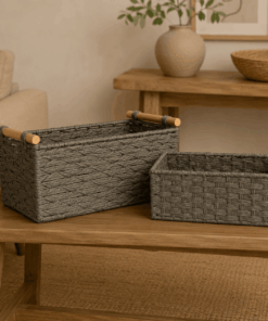 Luxurious Woven Basket – Paper Robe
