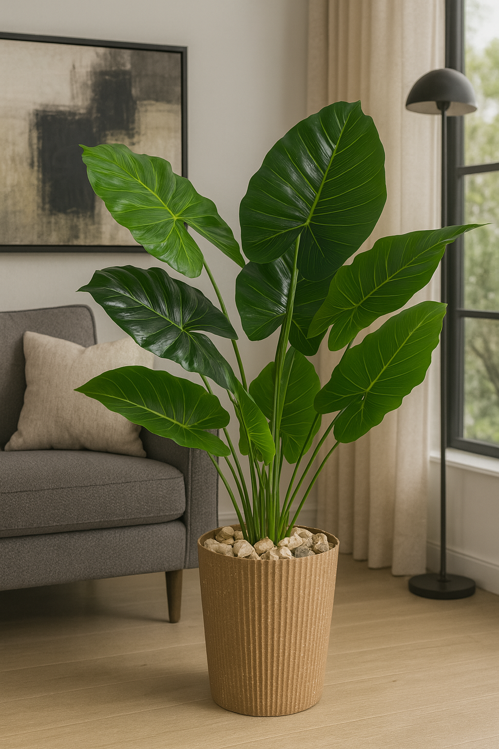 Luxurious Artificial plant -Alocasia plant
