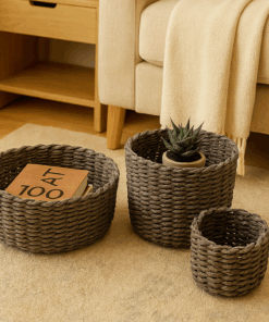 Luxurious Woven Basket – Flower Pot