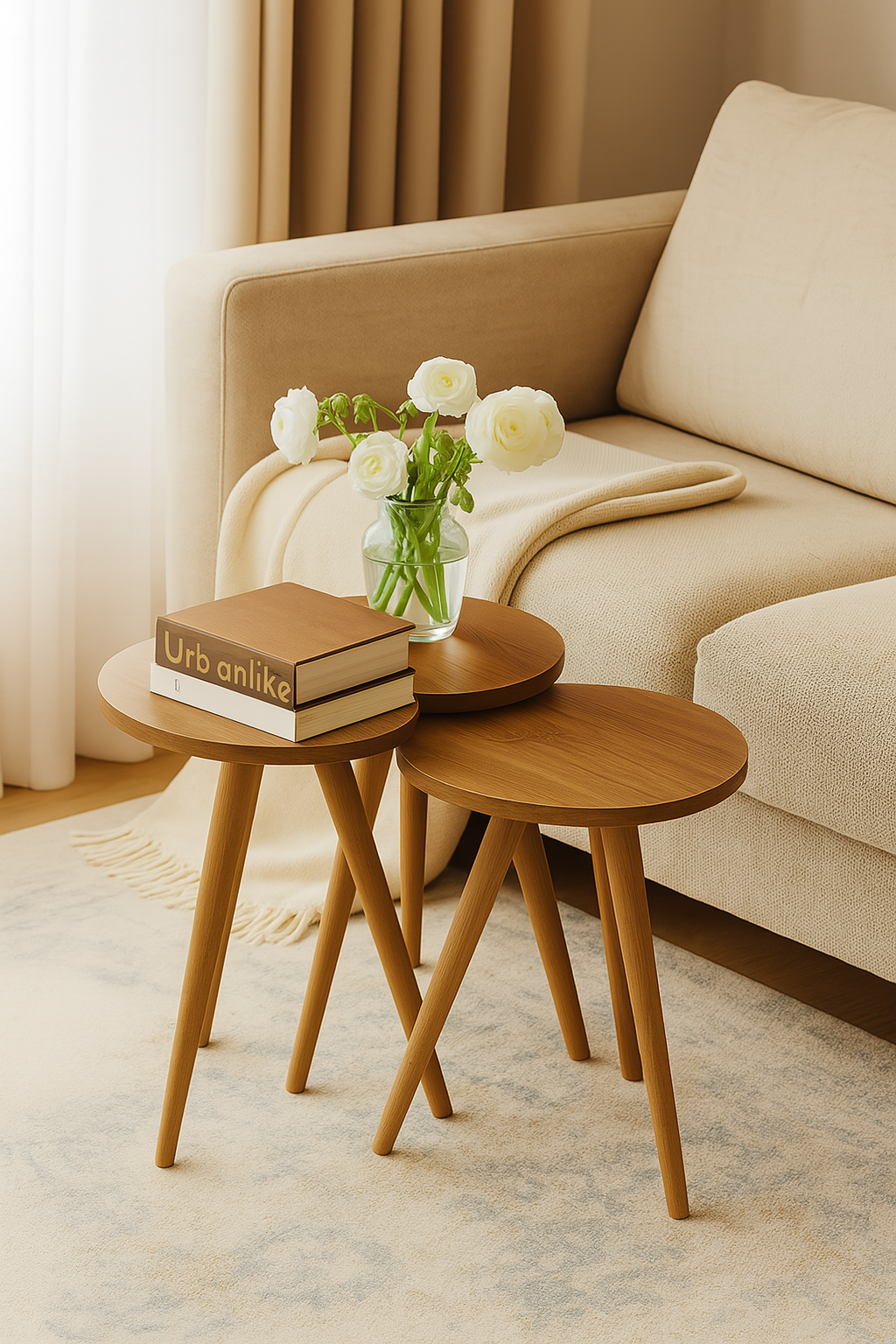 Luxurious Table Set – Woody Leg