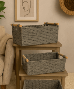 Luxurious Woven Basket – Paper Robe