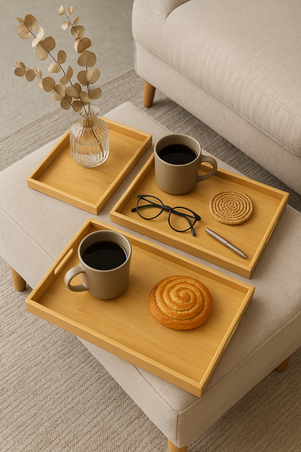 Trays Set of 3 – Bamboo Trays