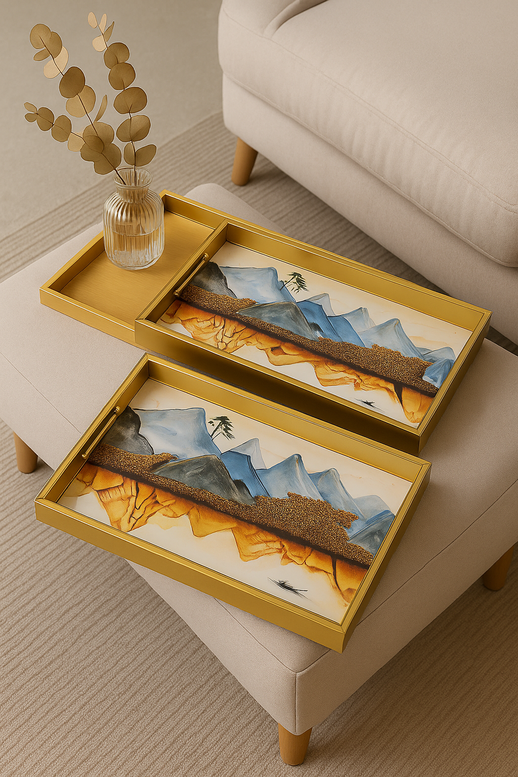 Trays Set of 2 – Mountain