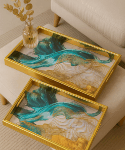 Trays Set of 2 – Wave