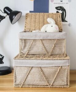 Alternative view of Luxurious Woven Basket – Lining