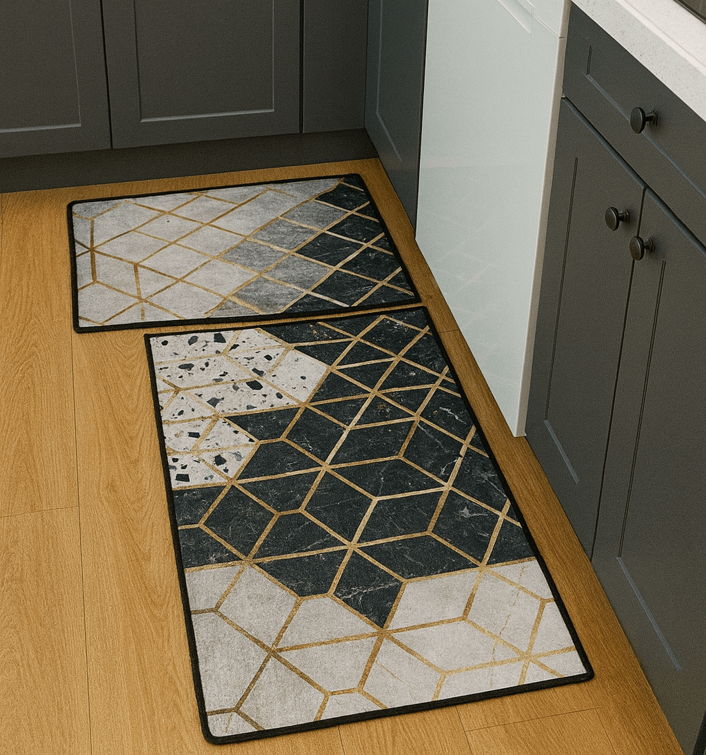 Stylish Kitchen Mat Set of 2 - Ceramic