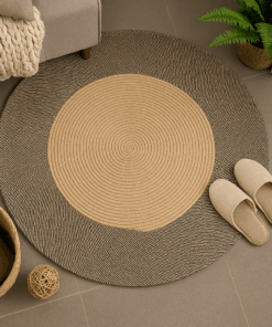 Round Rug – Round Wooven Black