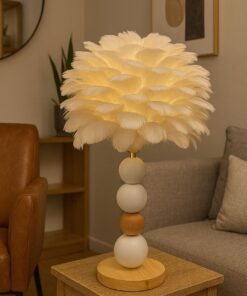 Luxurious Table Lamp – White Ball