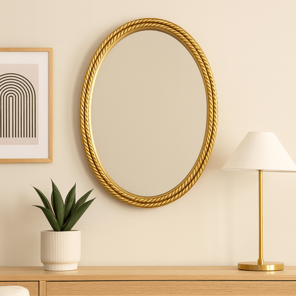 Luxurious Mirror - Gold Rope