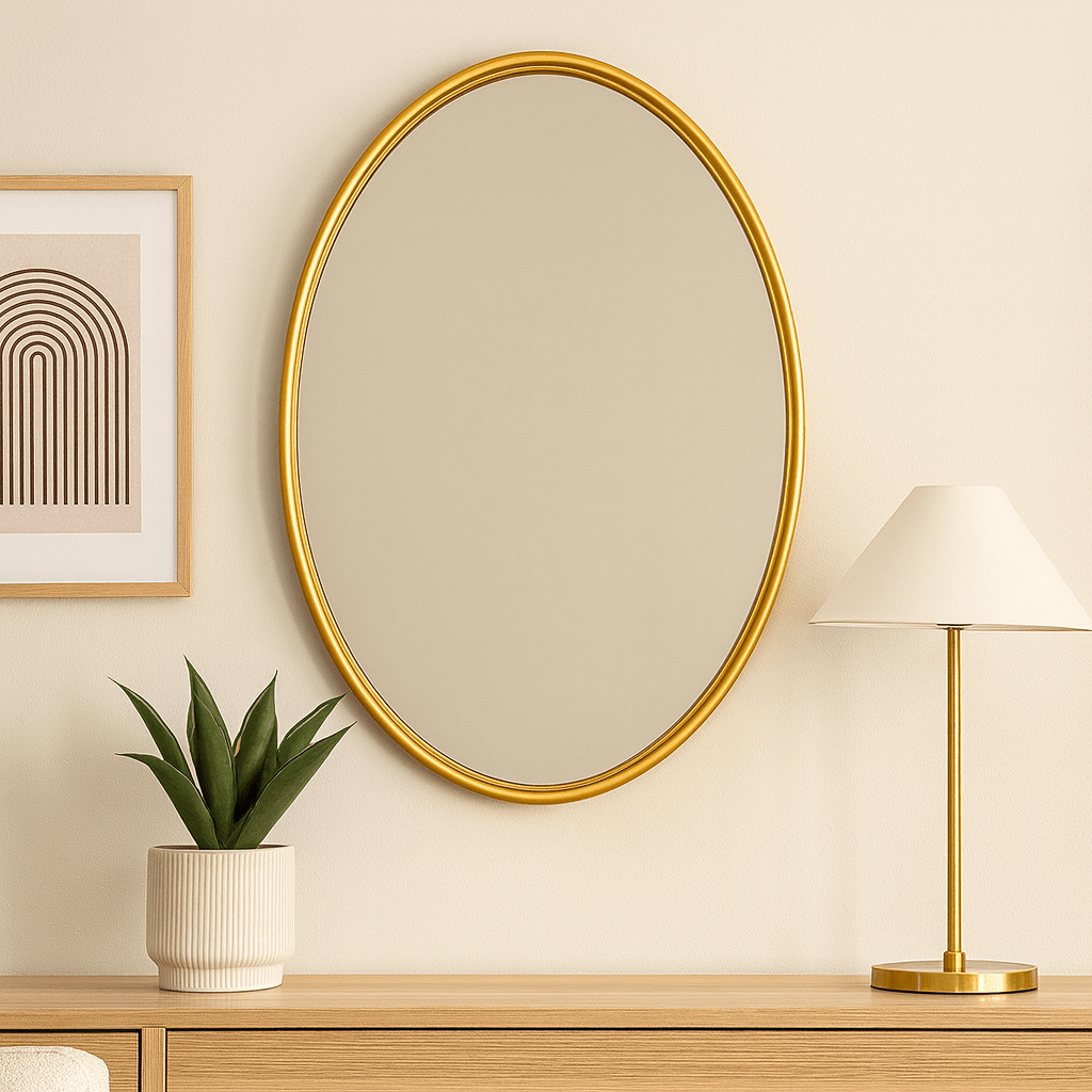 Luxurious Mirror - Sleek Gold