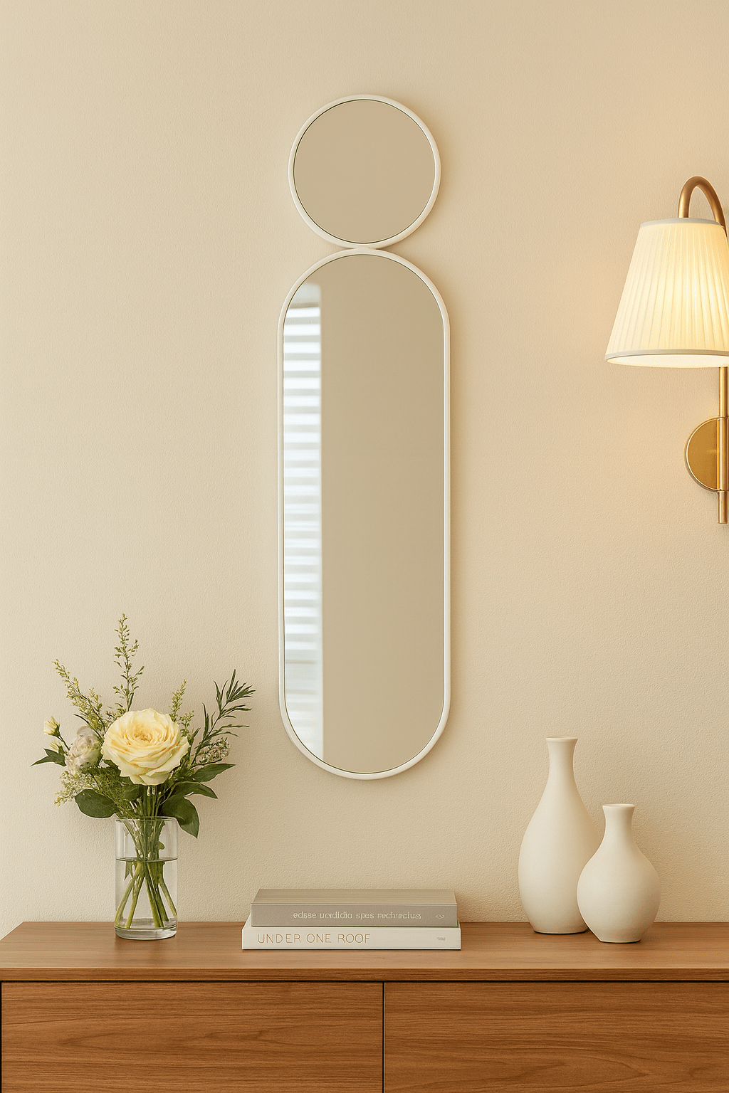 Luxurious Mirror - Roud Mirror 2 Pcs