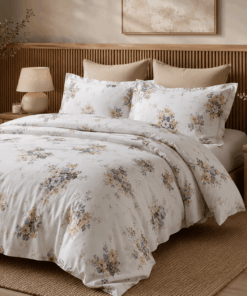Deluxe Cotton Duvet Cover Set – Beige Rozeh