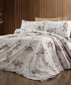 Deluxe Cotton Duvet Cover Set – Beige Rozeh