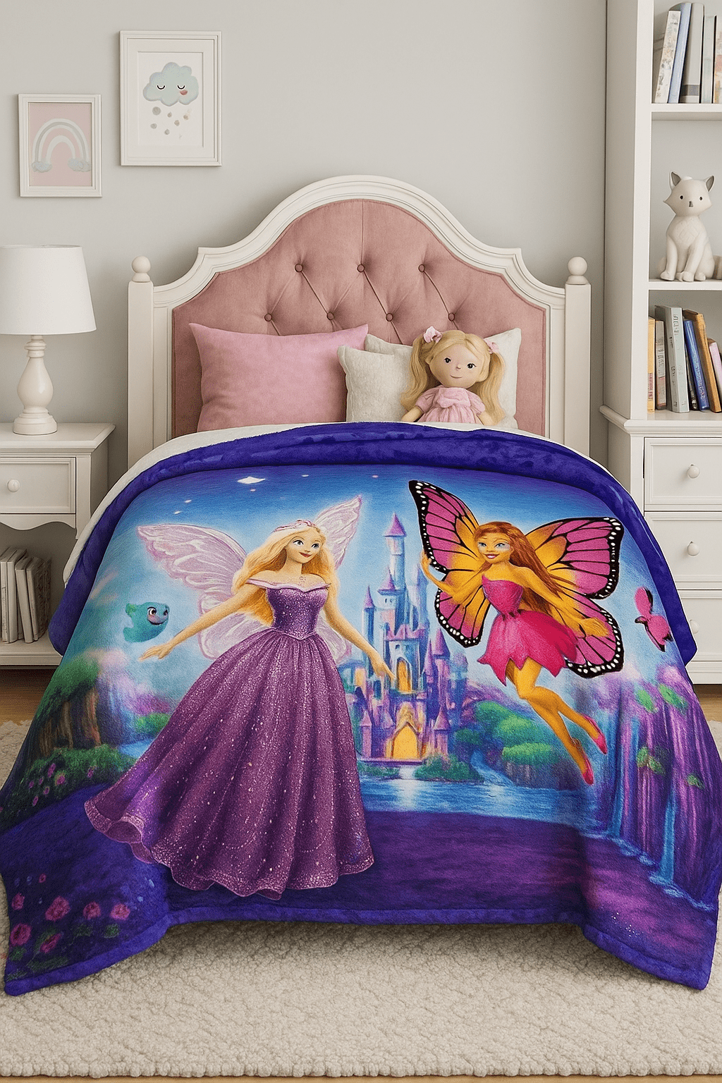 Kids Throw blanket - Barbie Characters