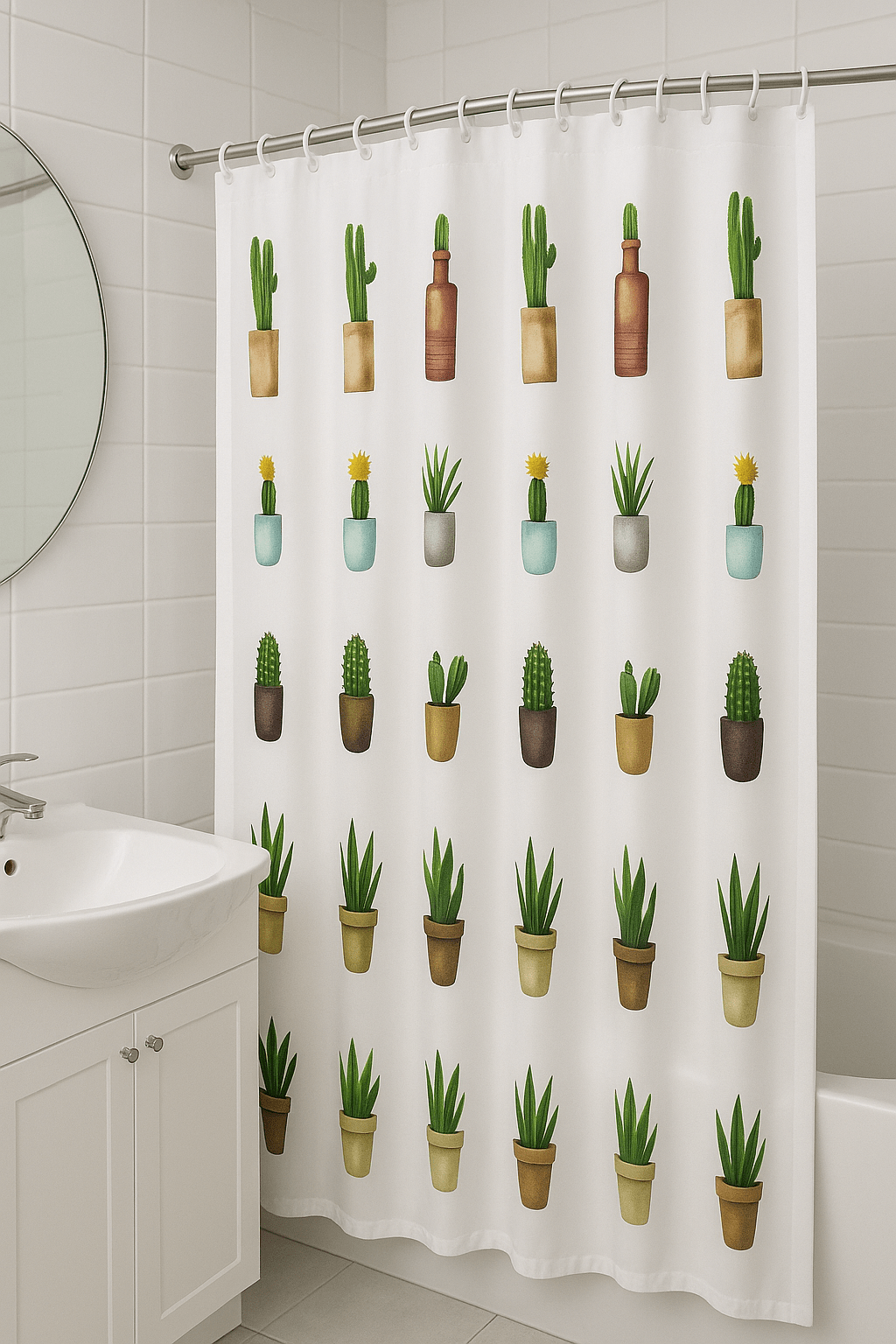 Premium Bathroom Accessories Set 9 Pieces - Nature - Image 4