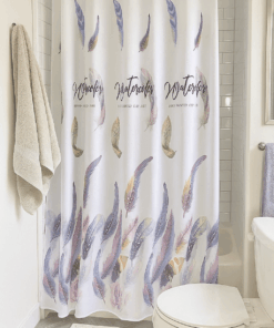 Alternative view of Premium Bathroom Accessories Set 9 Pieces - Feathers