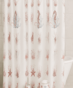 Alternative view of Premium Bathroom Accessories Set 9 Pieces - Seashell Motif