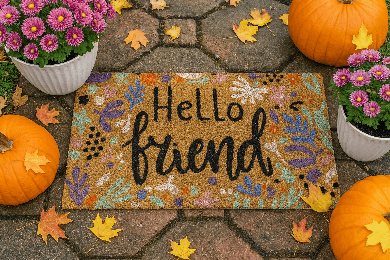 Stylish Outdoor Mat – Hello Friend