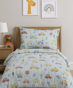 Poly Cotton Duvet Cover Set – Cars