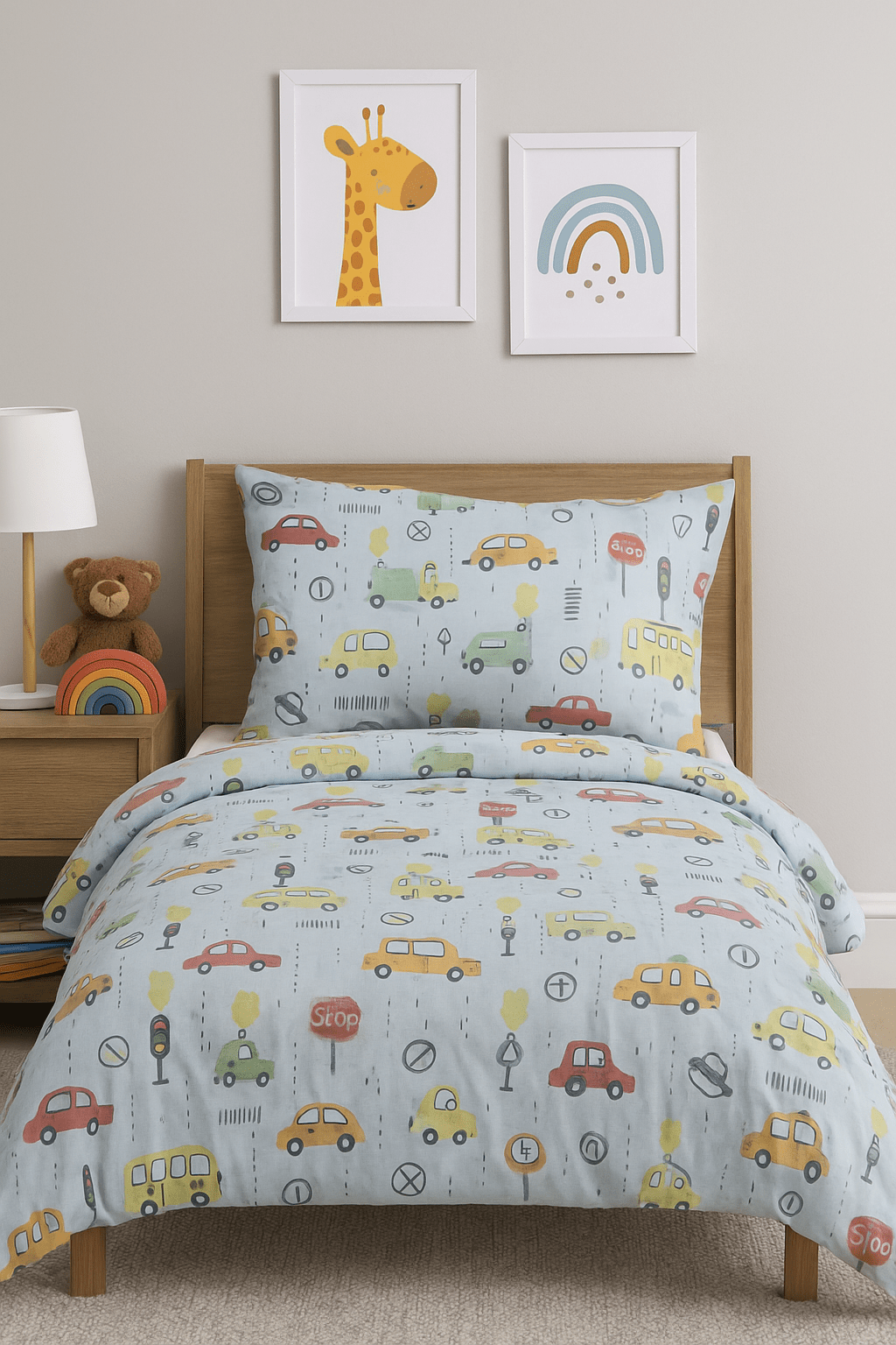 Poly Cotton Duvet Cover Set – Cars