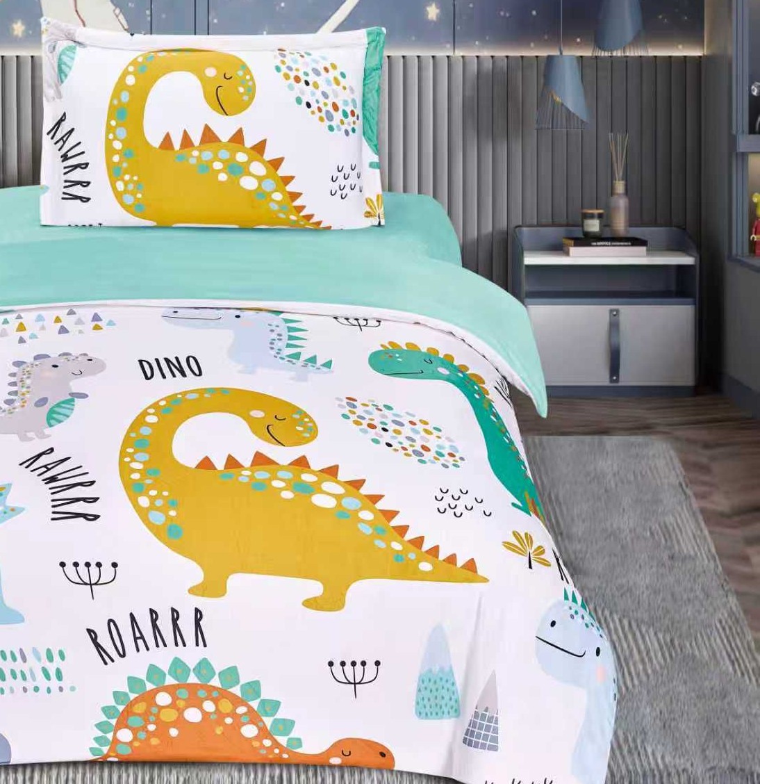 Kids Comforter Set – Roarrr Dino