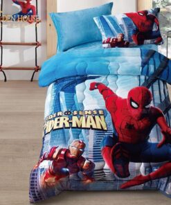 Kids Comforter Set – Spider Gold