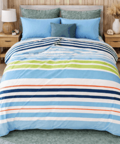 Deluxe Duvet Cover Set –  Horizon Stripe