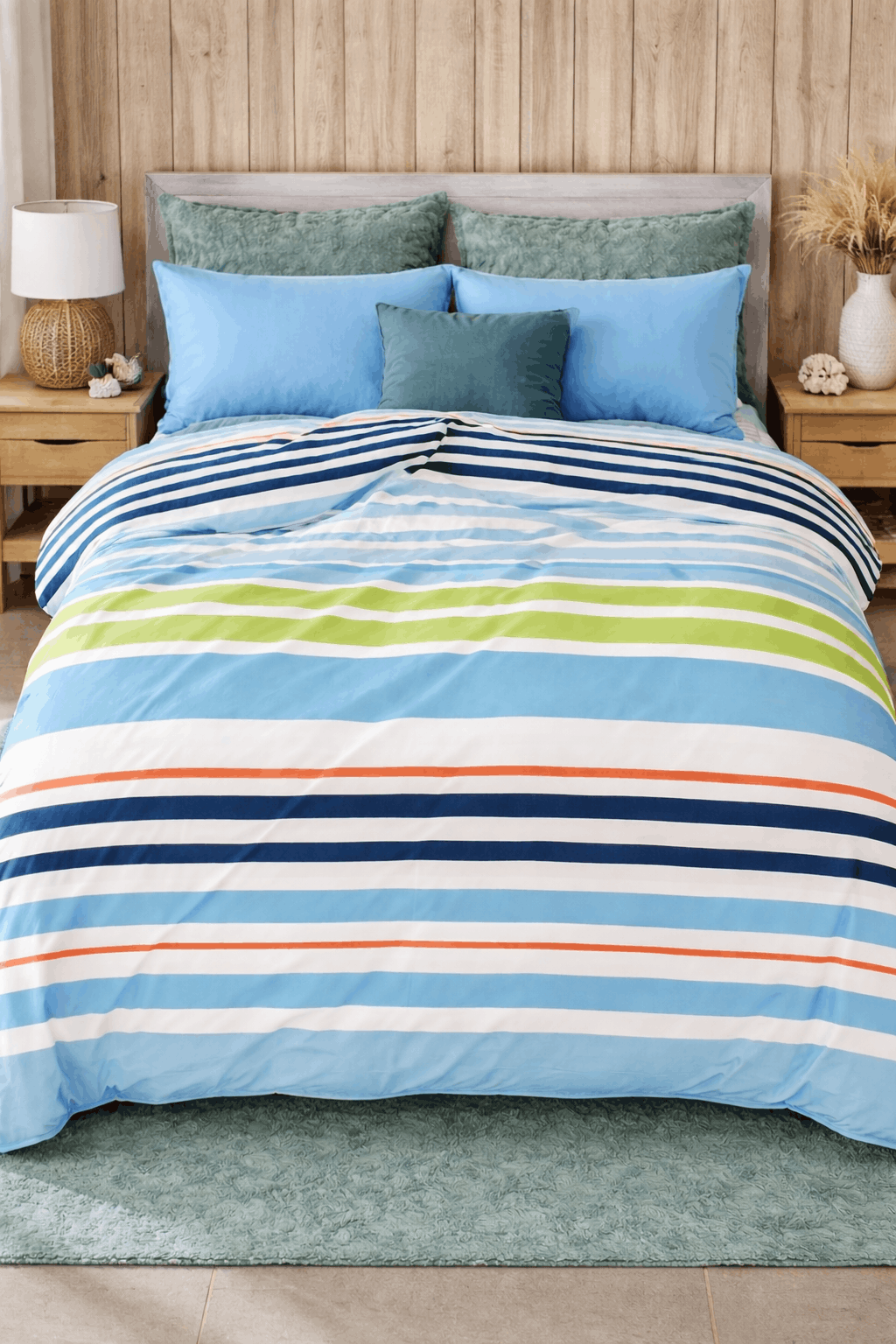 Deluxe Duvet Cover Set – Horizon Stripe