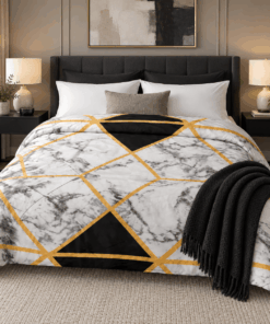 Deluxe Duvet Cover Set – Marble