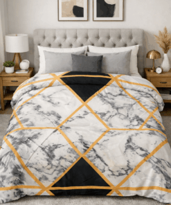 Deluxe Duvet Cover Set – Marble