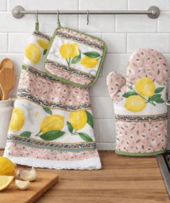 Kitchen  Towel Set of 3 - Lemon Linen