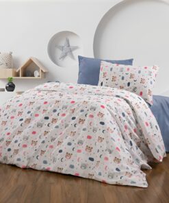 Deluxe Cotton Duvet Cover Set – Bears & Moons