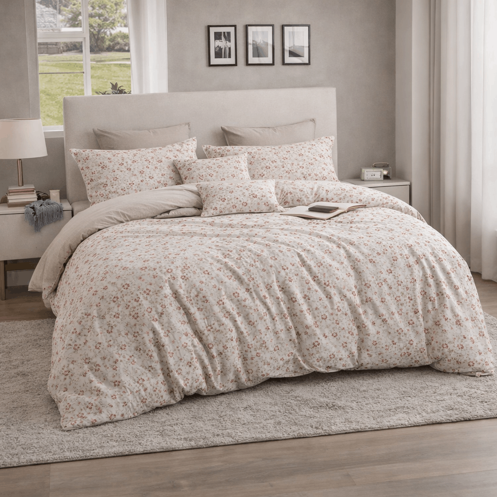 Deluxe Duvet Cover Set – Browny Flory