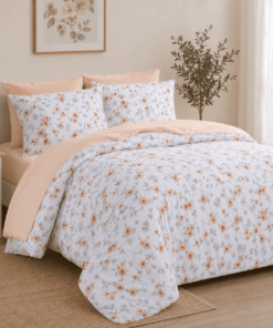 Deluxe Duvet Cover Set – Peach Blossom