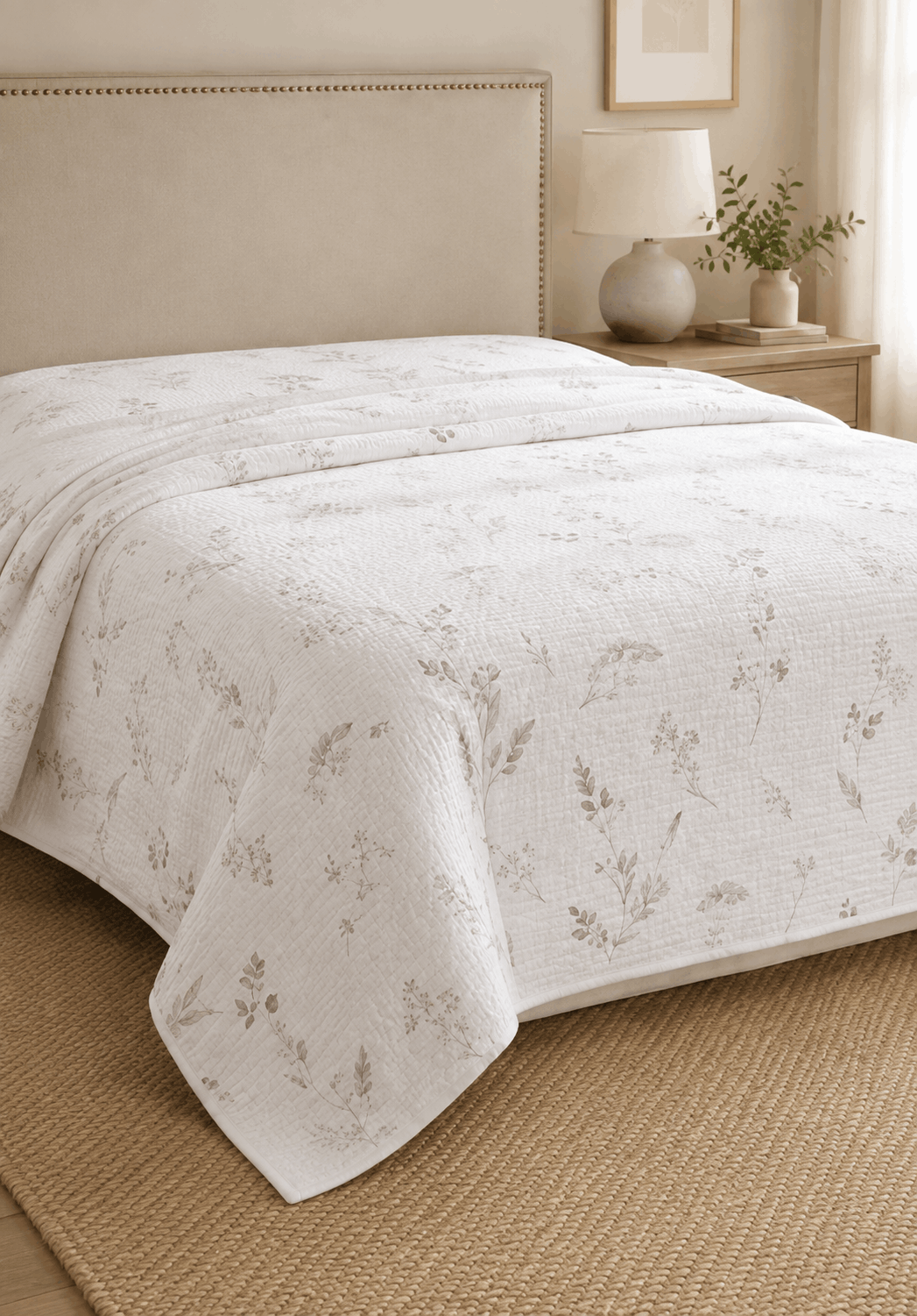 Pique Summer Blanket - Botanical Whisper