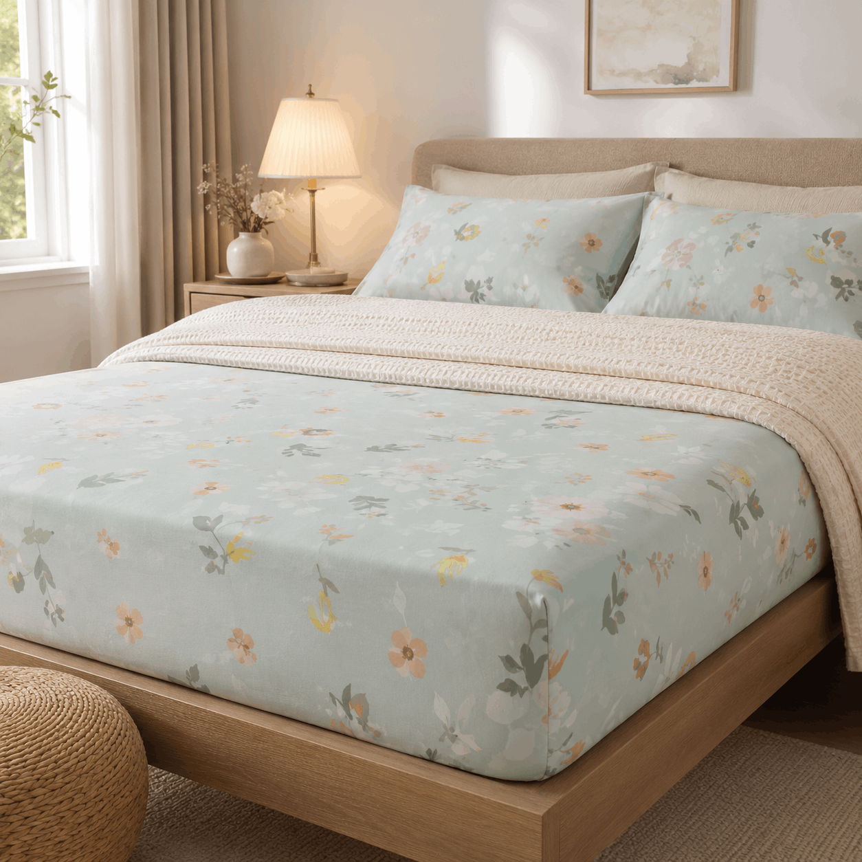 Patterned Fitted Sheet - Gloria
