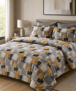 Deluxe Cotton Duvet Cover Set  – Urban Mosaic