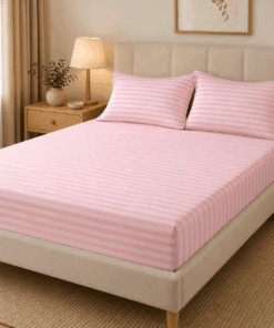 Patterned Fitted Sheet  - Stripy
