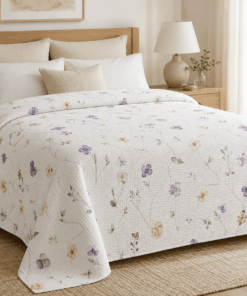Pique Summer Blanket - Botanical Flower