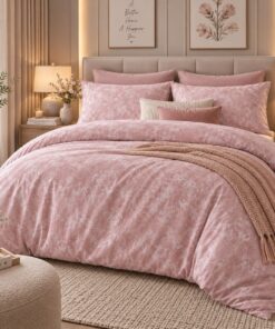 Deluxe Cotton Duvet Cover Set – Blush Mist
