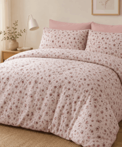 Deluxe Cotton Duvet Cover Set – Blush Rose