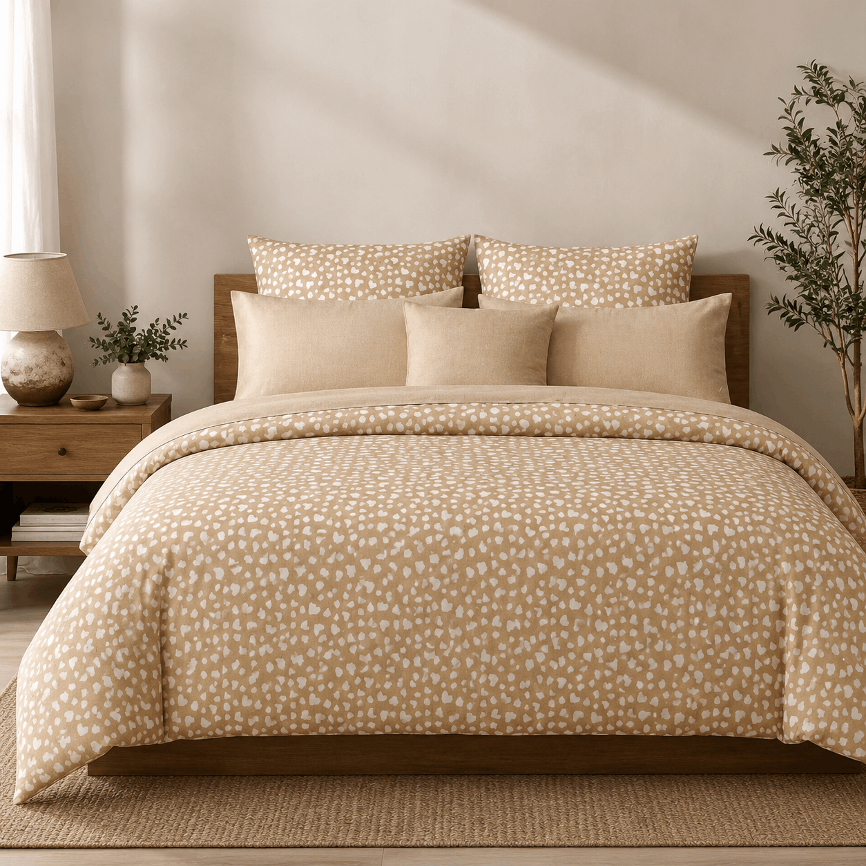 Deluxe Cotton Duvet Cover Set – Hearty Sand