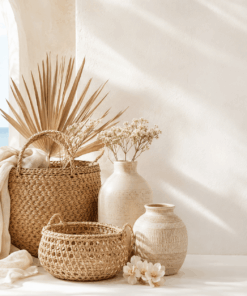 Baskets & Vase