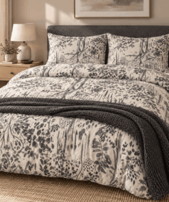 Deluxe Cotton Duvet Cover Set – Black Forest