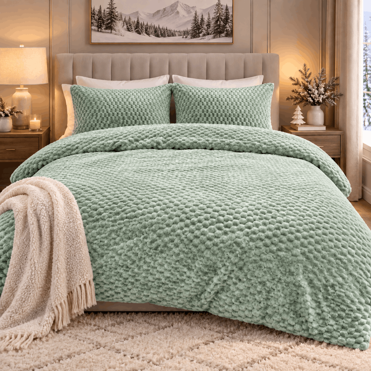 Flannel Duvet Cover Set – Turtle